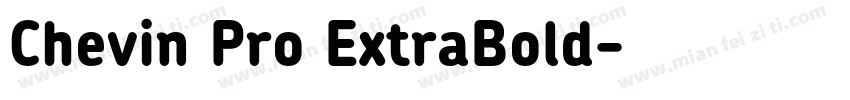 Chevin Pro ExtraBold字体转换